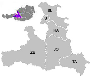 Alphabetical List of Communities & Districts in Salzburg, Austria